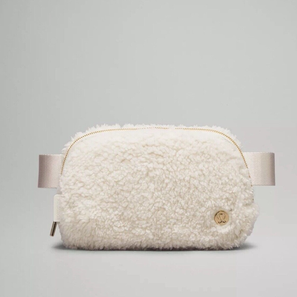 Lululemon Athletica White Crossbody Bag with Gold Metal Hardware- So cute!!